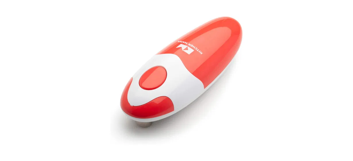 Kitchen Mama Auto Electric Can Opener in red color